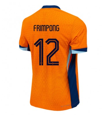 Países Bajos Jeremie Frimpong #12 Primera Equipación Eurocopa 2024 Manga Corta